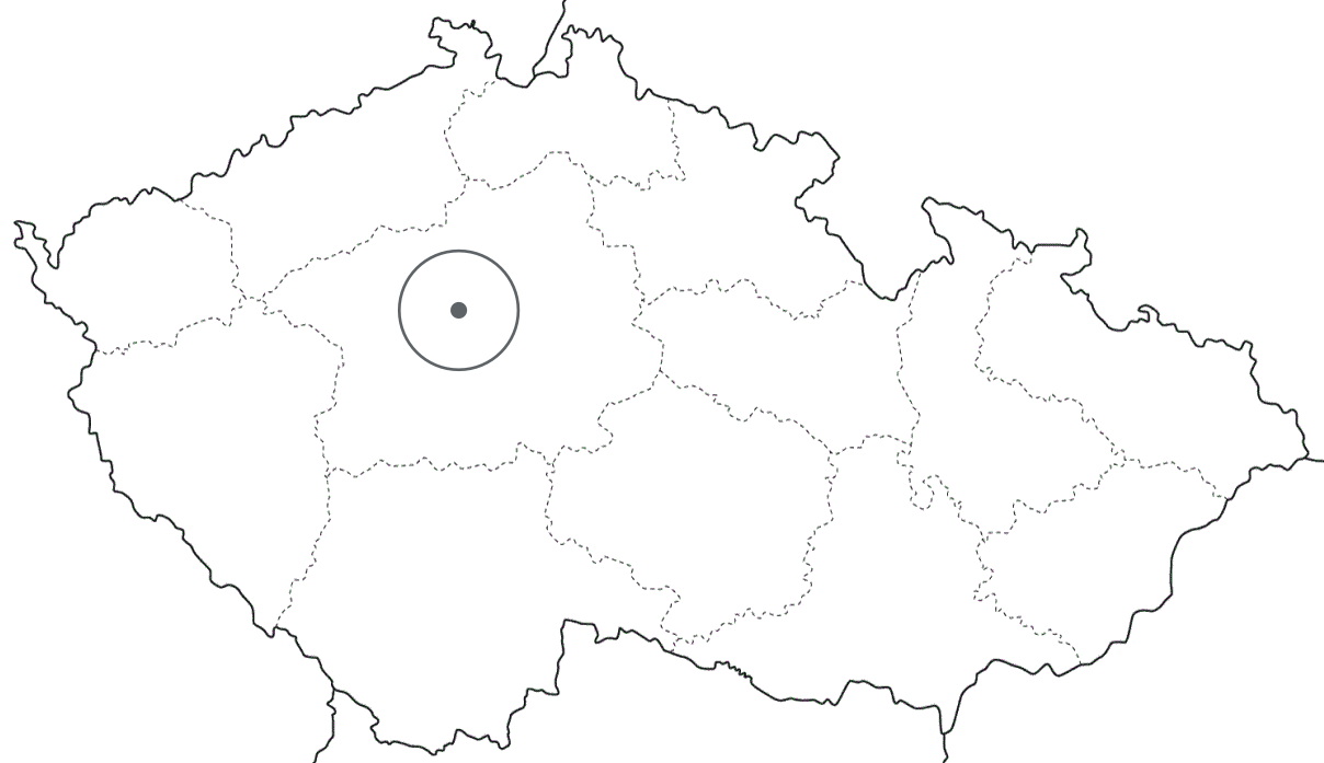 Mapa - Praha a okolí